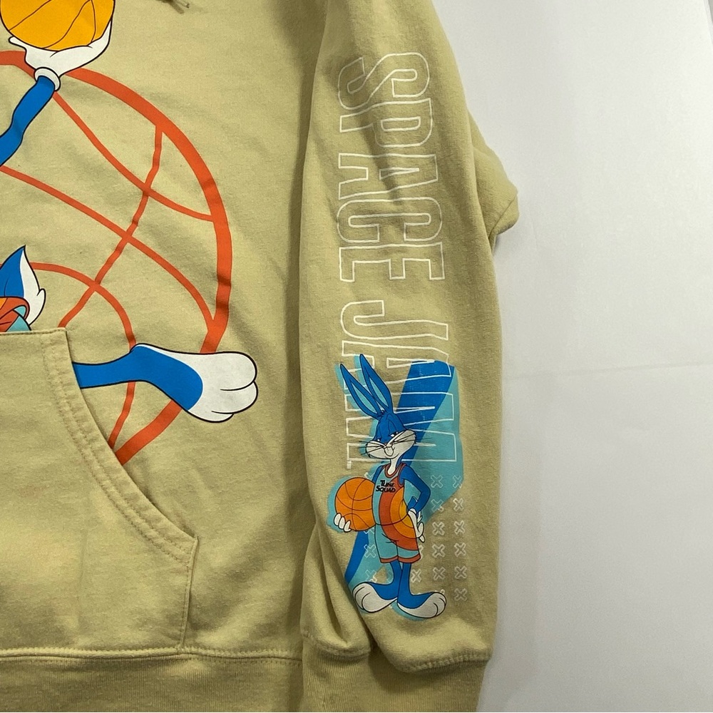 Space Jam A New Legacy Tune Squad Bugs Bunny Hoodie Tan Size Large - Picture 7 of 15